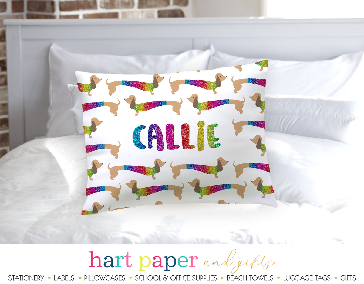Dachshund Dog Personalized Pillowcase Pillowcases - Everything Nice