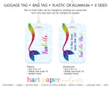Rainbow Mermaid Tail Luggage Bag Tag School & Office Supplies - Everything Nice