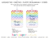 Rainbow Mermaid Scales Luggage Bag Tag School & Office Supplies - Everything Nice
