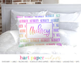 Rainbow Name Personalized Pillowcase Pillowcases - Everything Nice