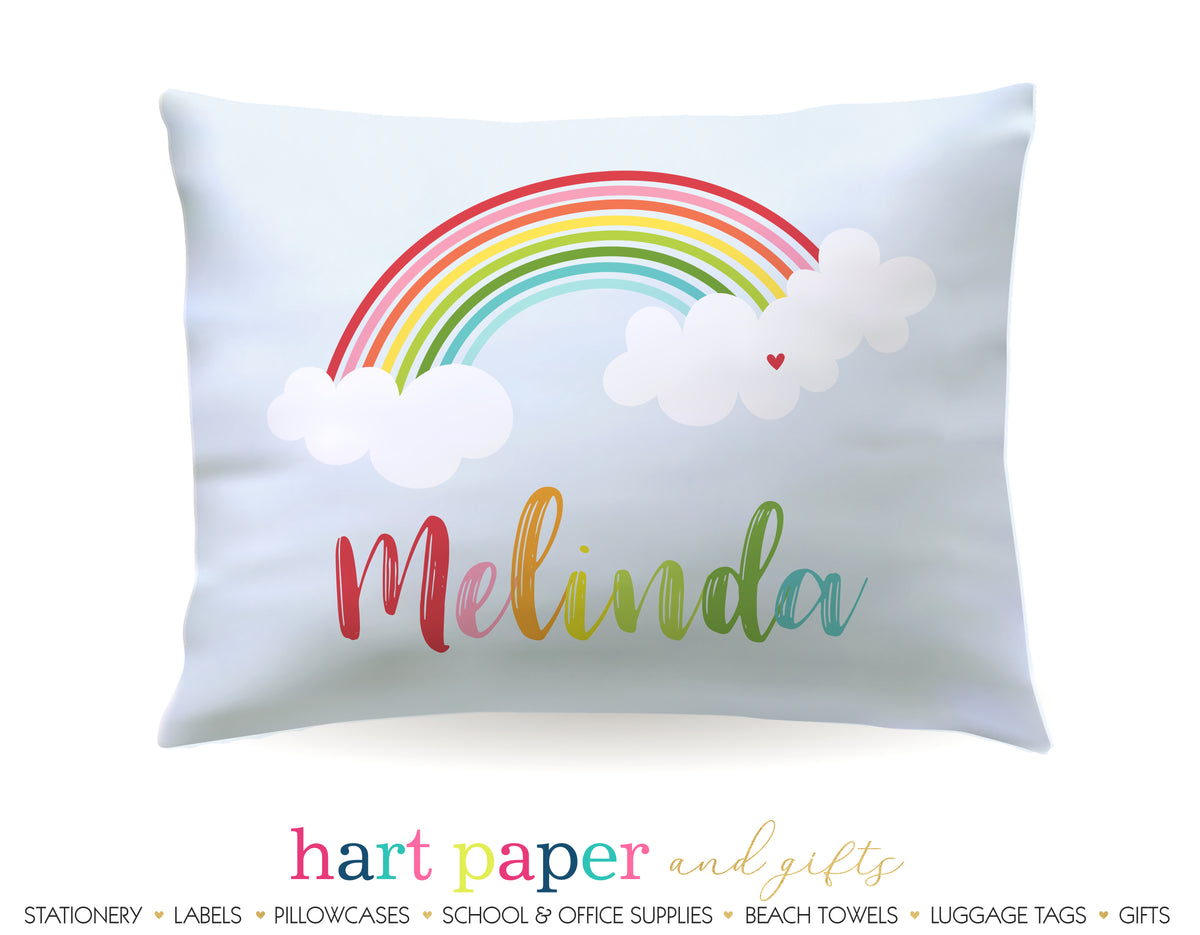 Rainbow Personalized Pillowcase Pillowcases - Everything Nice