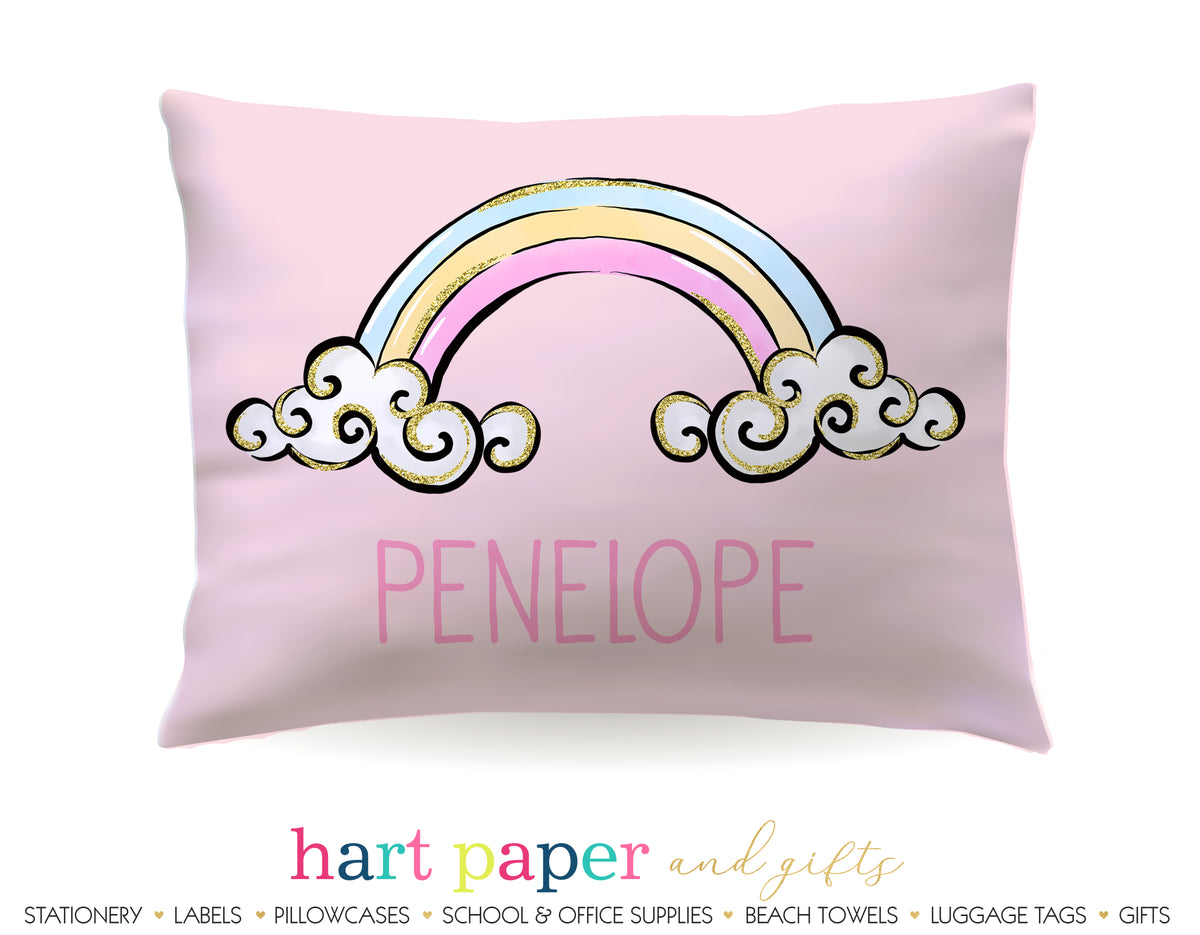 Rainbow Personalized Pillowcase Pillowcases - Everything Nice
