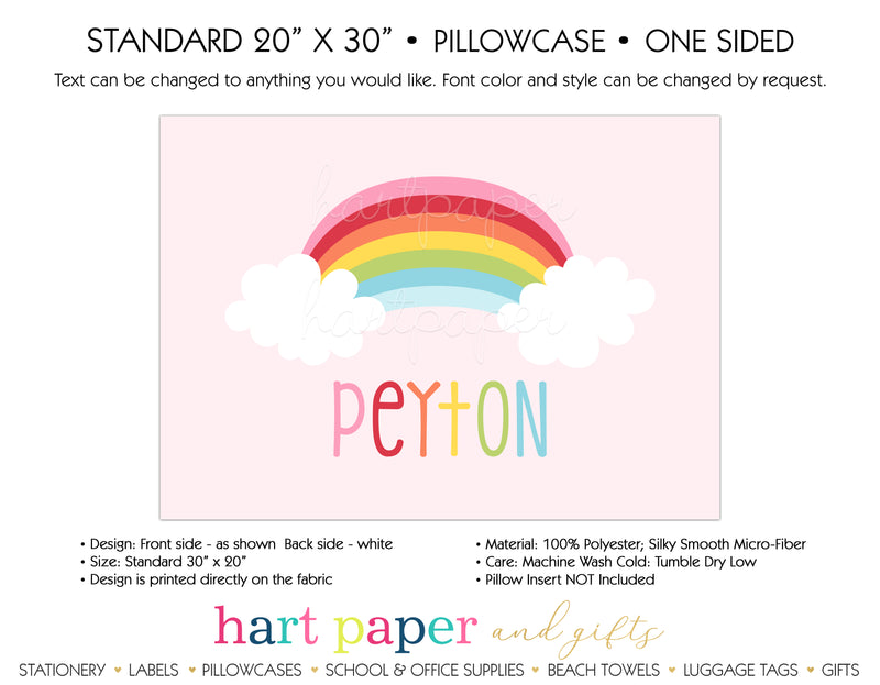 Rainbow Personalized Pillowcase Pillowcases - Everything Nice