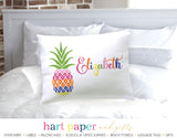 Rainbow Pineapple Personalized Pillowcase Pillowcases - Everything Nice