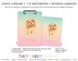 Rainbow Dog Puppy Personalized Clipboard School & Office Supplies - Everything Nice
