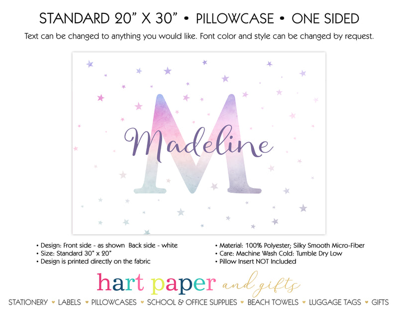 Name Initial Personalized Pillowcase Pillowcases - Everything Nice