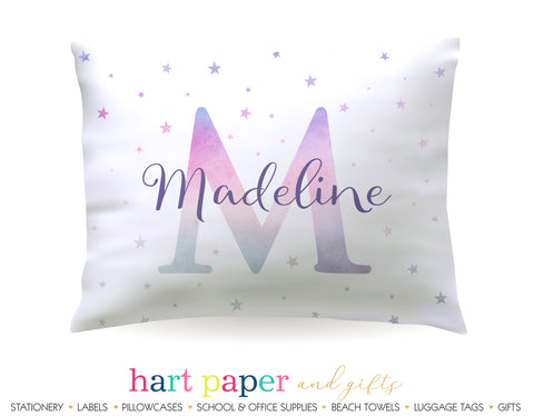 Name Initial Personalized Pillowcase Pillowcases - Everything Nice