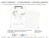 Rainbow Unicorn Personalized Clipboard School & Office Supplies - Everything Nice