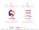 Rainbow Volleyball Luggage Bag Tag School & Office Supplies - Everything Nice