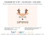 Reindeer Deer Personalized Pillowcase Pillowcases - Everything Nice