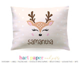 Reindeer Deer Personalized Pillowcase Pillowcases - Everything Nice