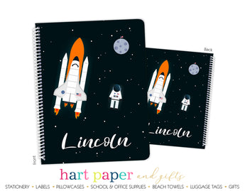 Rocket Ship Personalized Notebook or Sketchbook School & Office Supplies - Everything Nice