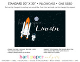 Rocket Ship Personalized Pillowcase Pillowcases - Everything Nice