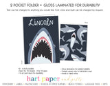 Shark Personalized 2-Pocket Folder School & Office Supplies - Everything Nice