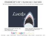 Shark Personalized Pillowcase Pillowcases - Everything Nice