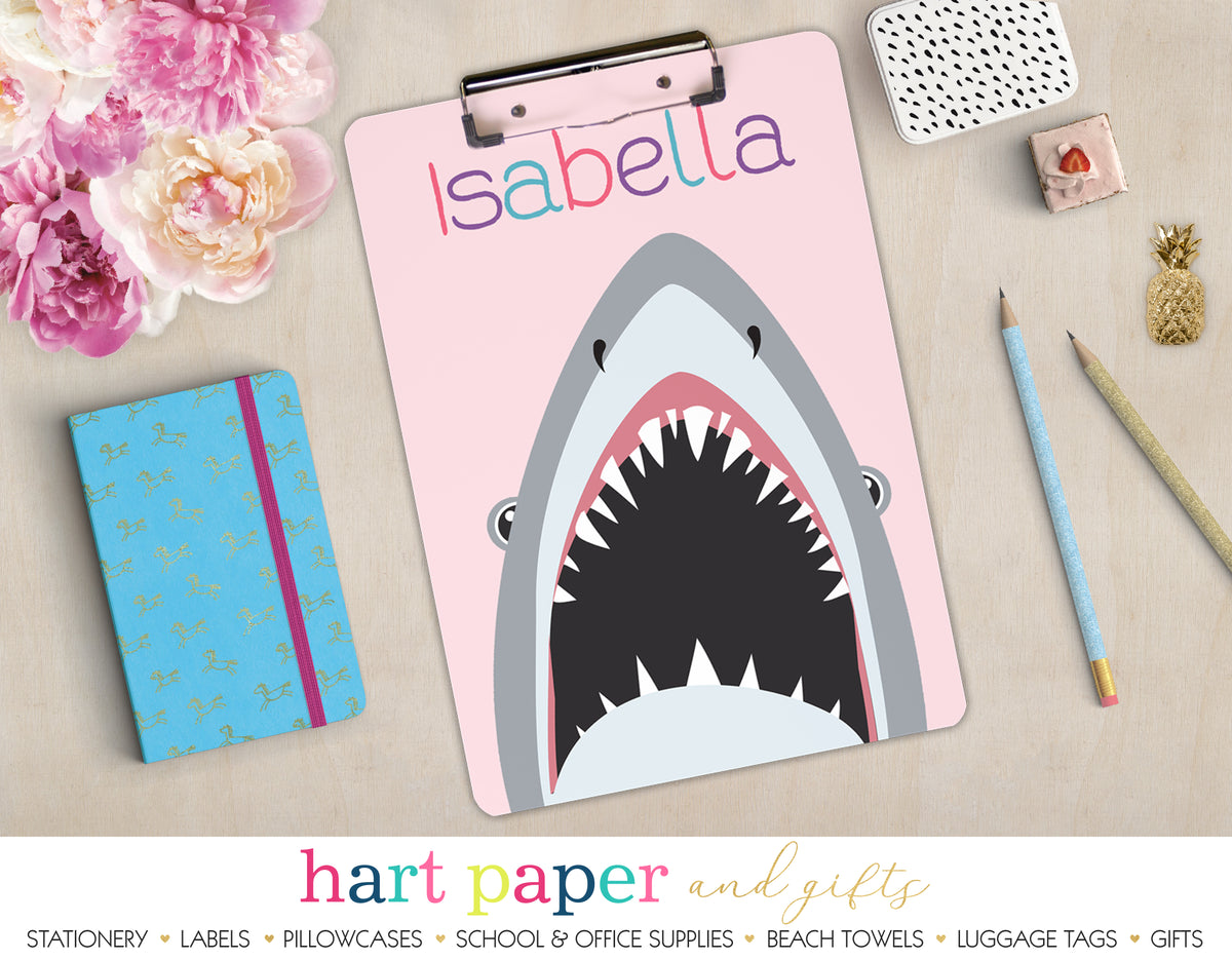 Shark Personalized Clipboard School & Office Supplies - Everything Nice