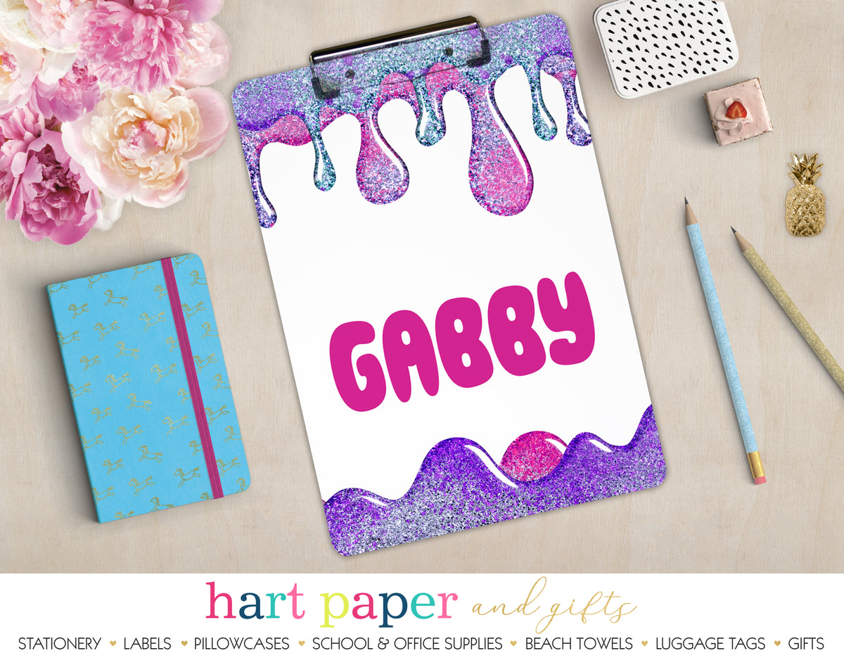 Slime Personalized Clipboard School & Office Supplies - Everything Nice