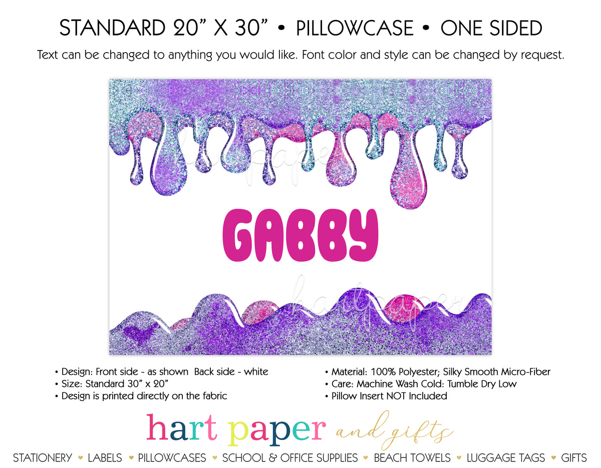 Slime Personalized Pillowcase Pillowcases - Everything Nice