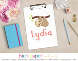 Sloth Personalized Clipboard School & Office Supplies - Everything Nice
