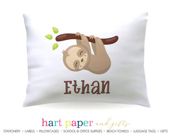 Sloth Personalized Pillowcase Pillowcases - Everything Nice