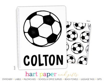 Soccer Ball Personalized Notebook or Sketchbook School & Office Supplies - Everything Nice