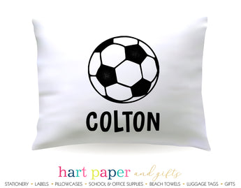 Soccer Ball Personalized Pillowcase Pillowcases - Everything Nice