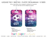 Galaxy Soccer Ball Luggage Bag Tag School & Office Supplies - Everything Nice