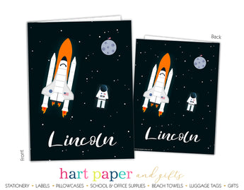 Rocket Ship Personalized 2-Pocket Folder School & Office Supplies - Everything Nice