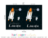 Rocket Ship Personalized 2-Pocket Folder School & Office Supplies - Everything Nice