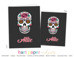 Sugar Skull Personalized 2-Pocket Folder School & Office Supplies - Everything Nice