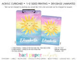 Sunshine Personalized Clipboard School & Office Supplies - Everything Nice