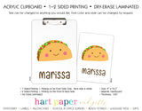 Taco Fiesta Personalized Clipboard School & Office Supplies - Everything Nice