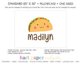 Taco Personalized Pillowcase Pillowcases - Everything Nice