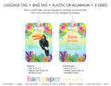 Toucan tropical Rainbow Luggage Bag Tag School & Office Supplies - Everything Nice