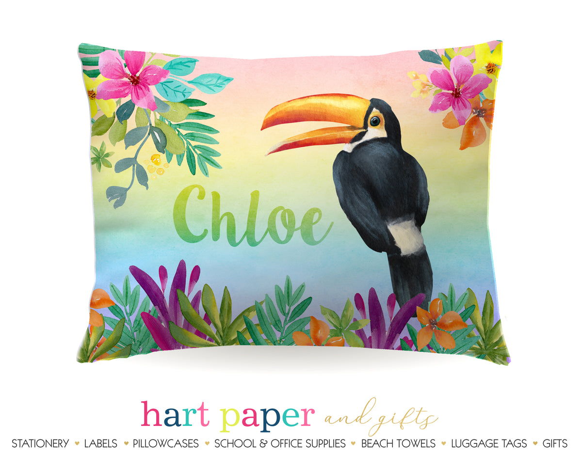Toucan Bird Personalized Pillowcase Pillowcases - Everything Nice