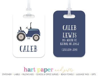 Tractor Luggage Bag Tag School & Office Supplies - Everything Nice