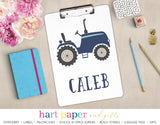 Tractor Personalized Clipboard School & Office Supplies - Everything Nice