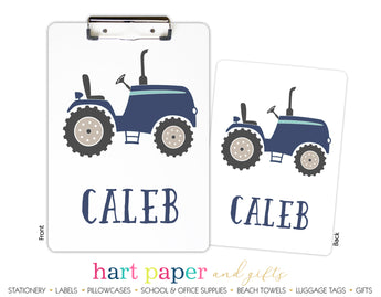 Tractor Personalized Clipboard School & Office Supplies - Everything Nice