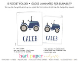 Tractor Personalized 2-Pocket Folder School & Office Supplies - Everything Nice