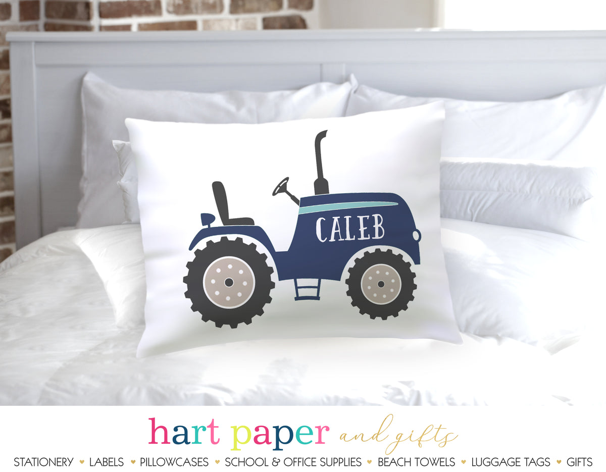 Tractor Personalized Pillowcase Pillowcases - Everything Nice