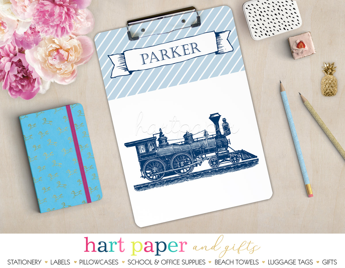 Train Personalized Clipboard School & Office Supplies - Everything Nice