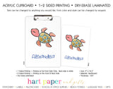Turtle Personalized Clipboard School & Office Supplies - Everything Nice