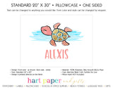 Turtle Personalized Pillowcase Pillowcases - Everything Nice