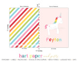 Rainbow Unicorn Personalized Notebook or Sketchbook School & Office Supplies - Everything Nice