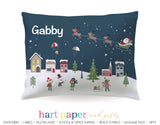 Christmas Village Personalized Pillowcase Pillowcases - Everything Nice