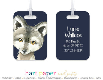Wolf Luggage Bag Tag School & Office Supplies - Everything Nice