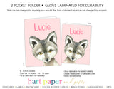 Wolf Personalized 2-Pocket Folder School & Office Supplies - Everything Nice